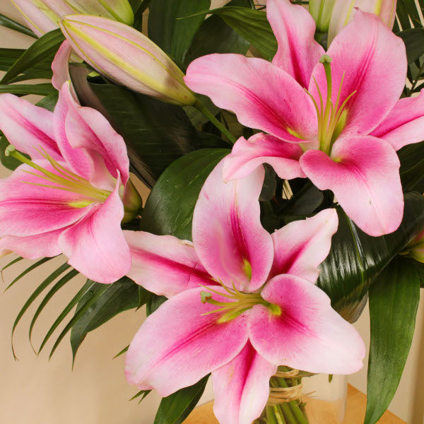 Pink Lilies Bouquet - Image 4