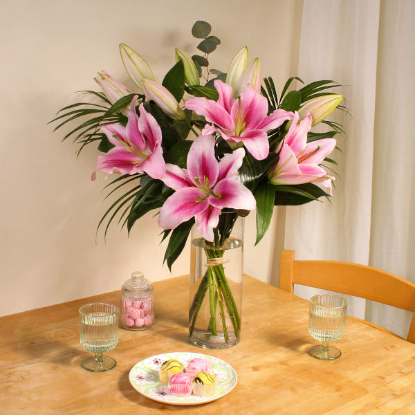 Pink Lilies Bouquet - Image 3